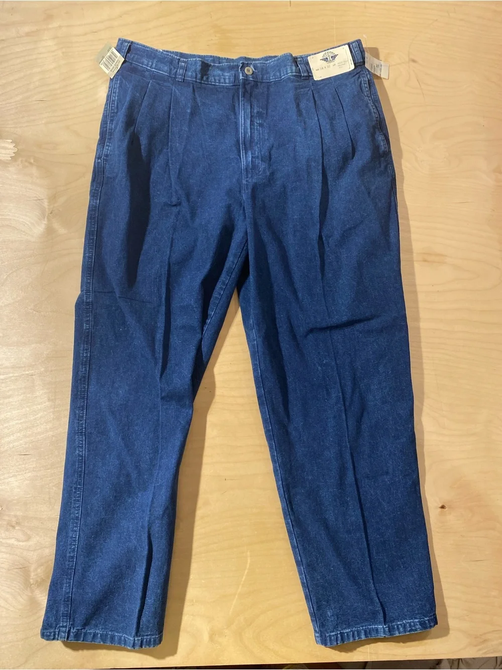 Dockers Men's Dark Blue Jeans - Classic Fit 38 x 32 (SX)